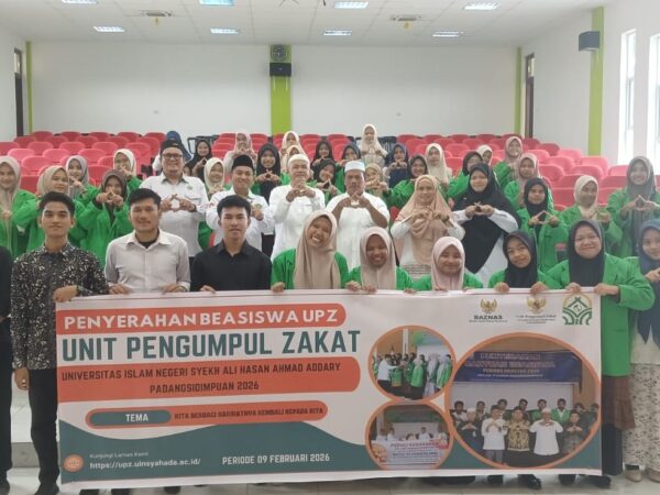 UPZ UIN Syahada Kembali Salurkan Beasiswa; Wujudkan Kepedulian dan Dukung Prestasi Mahasiswa Melalui Program Beasiswa